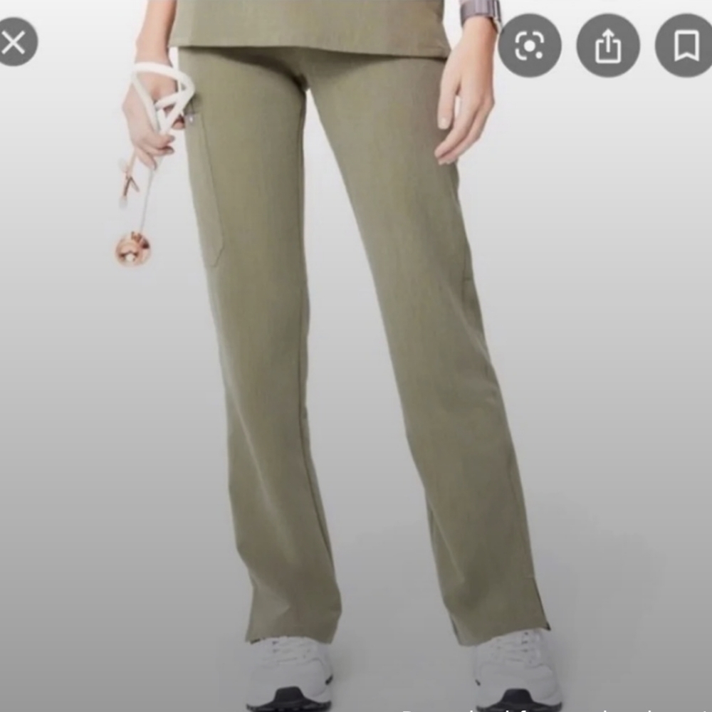 Figs Heather Olive Kade Scrub Pants